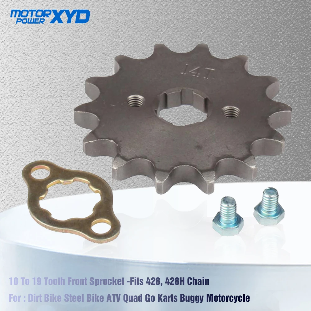 Front Engine Chain Sprocket T Teeth 428# 20mm 10-19 For Dirt Pit Bike Monkey ATV Quad Go Kart