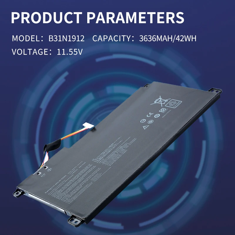 Somi Nouvelle Batterie D'ordinateur Portable B31N1912 Pour Bali VivoPle14 E410MA-EK018TS EK026TS BV162T F414MA E510MA EK017TS L410MA 4