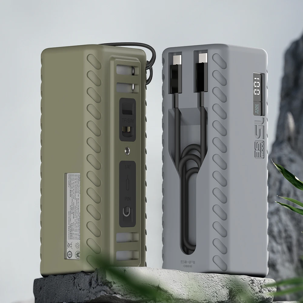 Power Bank Case For CUKTECH No.15se Outdoor Travel Bag Sim TF Card Eject Pin Storage Cable Organizer
