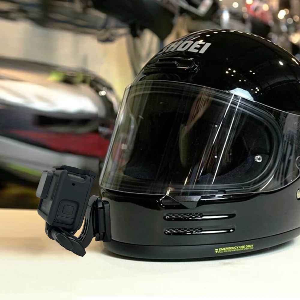 SHOEI GLAMSTER Customized Motorcycle Helmet Chin Mount for GoPro