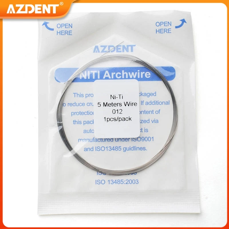 

1PC/Pack AZDENT Dental Orthodontic Niti Arch Wires Length 5m Size 0.012 0.014 0.016 Archwire