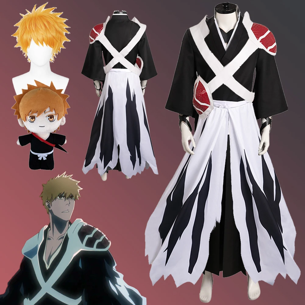 

Kurosaki Ichigo Cosplay Role Play Shoulder Armor Anime BLEACH Blood War Roleplay Outfit Man Fantasy Fancy Dress Up Party Clothes
