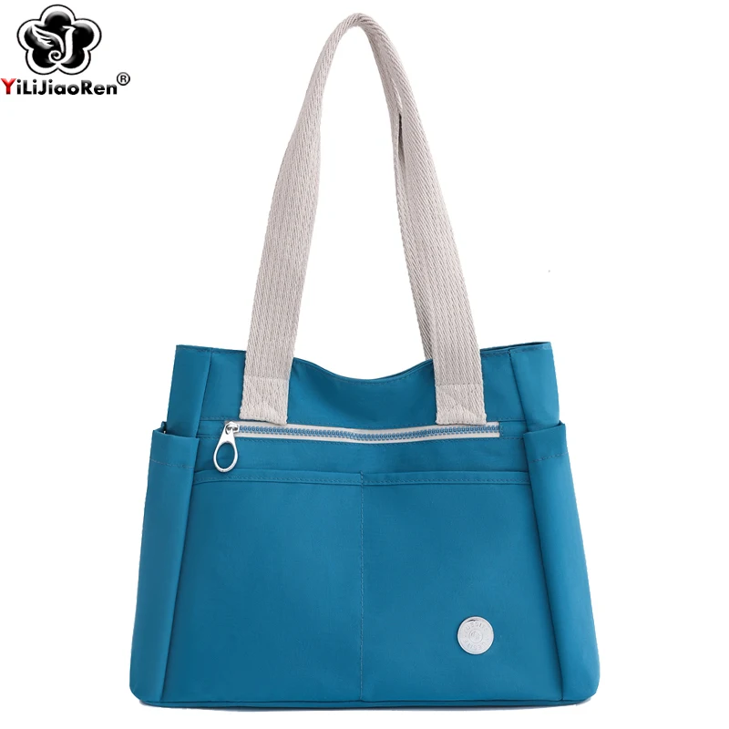 

Casual Handbag Women Tote Large Capacity Shopping Bags Designer High Quality Nylon Shoulder Bags for Women Purses and Handbags