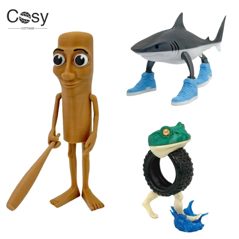 Creative Abstraction Shark Action Figure - The Classic of Mountains and Seas