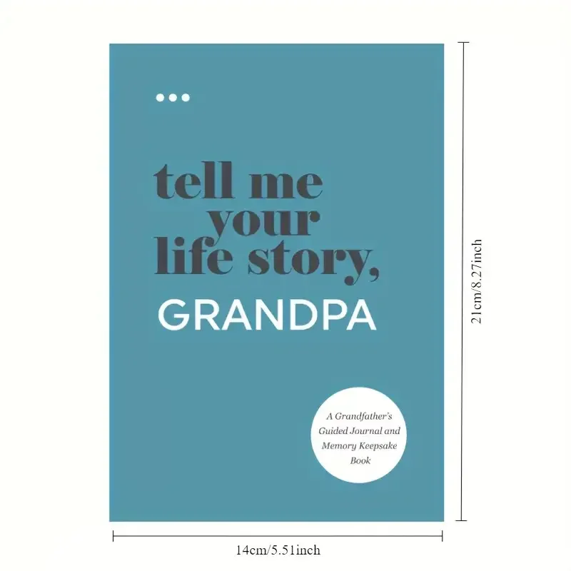 Family Story Recording Handbook Set - Tell Me Your Life Story Notepad Journal Notebook Planner Diary Notebooks Writing Pads 6