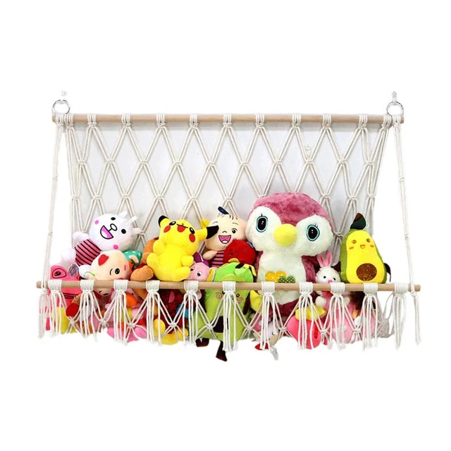 Stuffed Animal Toy Storage Hammock Corner Organizer For Plush Toys