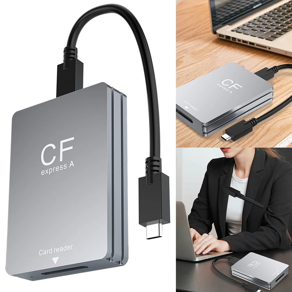 CFexpress A 타입 카드 리더, SLR용 지지대, 안드로이드, 윈도우, 맥 OS, USB C-USB A 케이블 포함