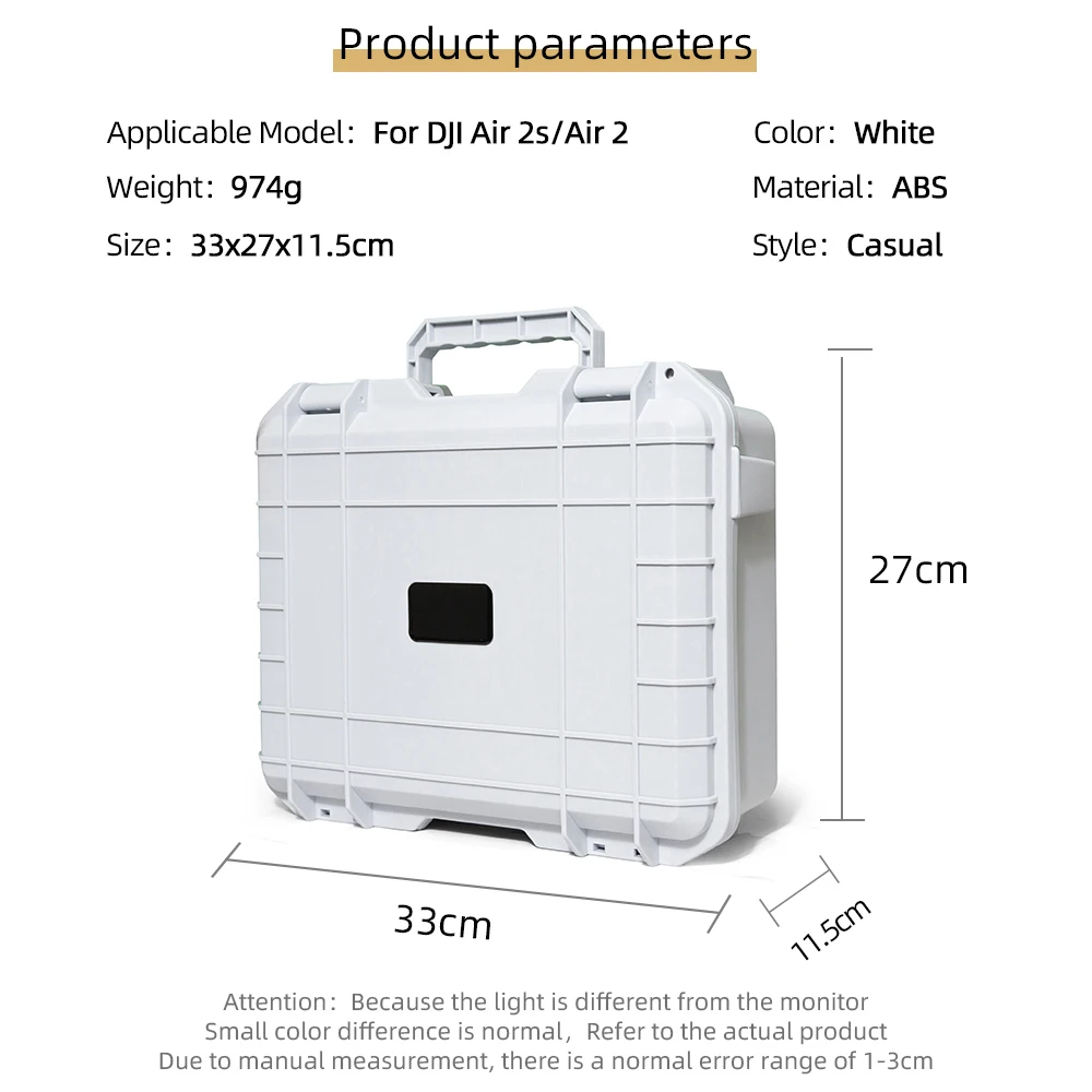 For DJI AIR 2S Carrying Case with Screen Remote Control Explosion Proof Case ABS Carrying DJI Mavic Air 2 Accessories Box