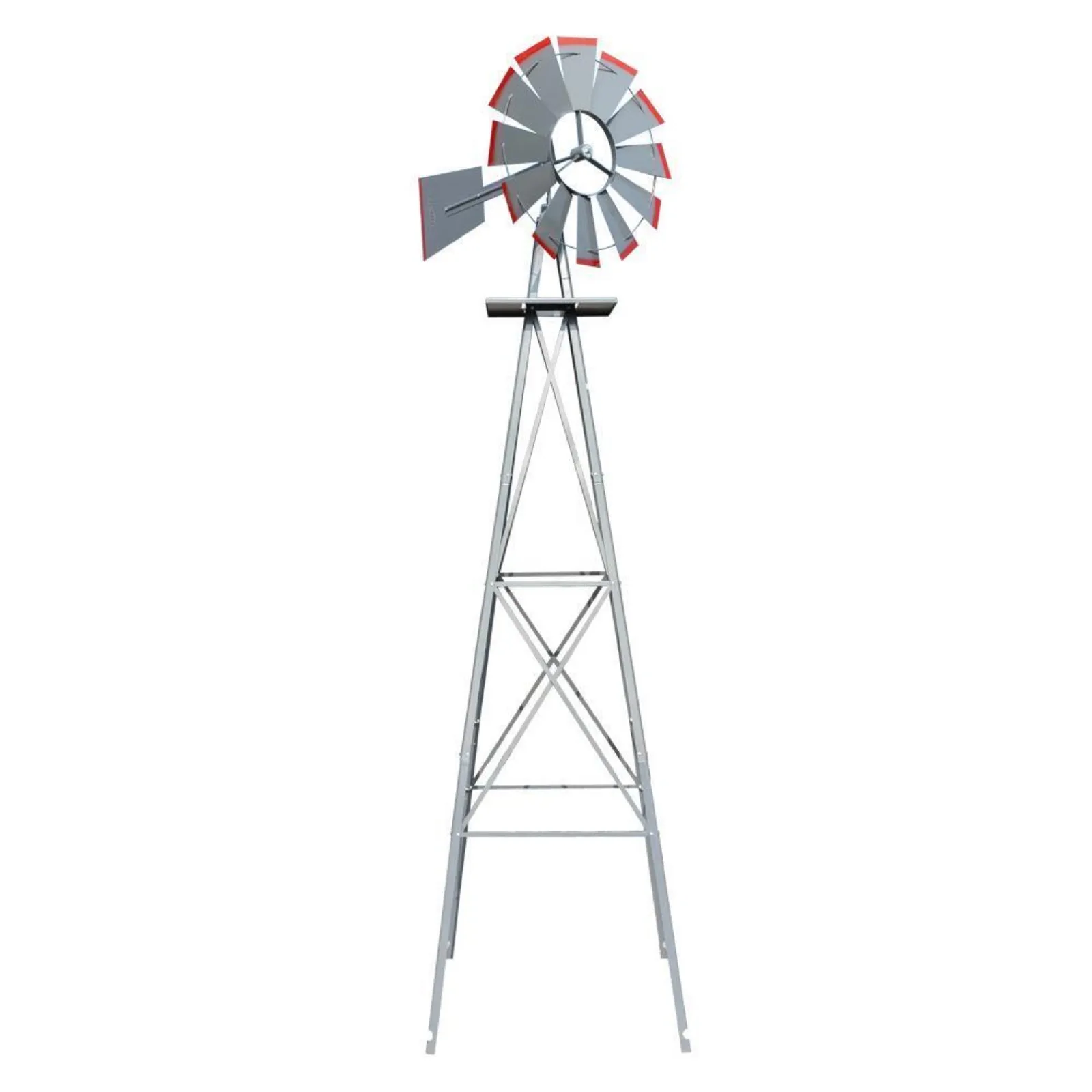 

US VINGLI 8 Feet Ornamental Windmill Backyard Garden Decoration Weather Weather Weathervane-