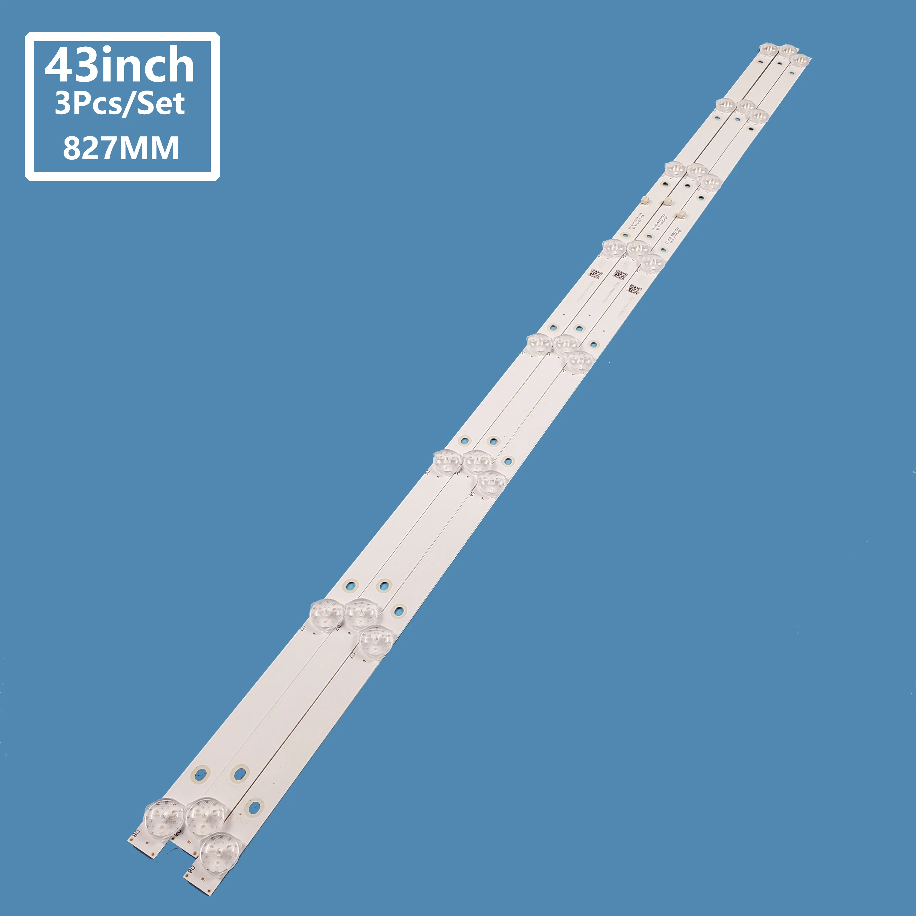 3Pcs/set Smart TV LED Backlight Bar Strip MS-L2317-A V5 MS-L2317-B JS-D-JP430DM-A81EC For Lehua T43 43X600 Accessories Repair