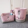 Baby Toys Storage Basket Gift Basket Foldable Canvas Fabric Laundry Basket for Clothes Books Home Organization Room Decor 1