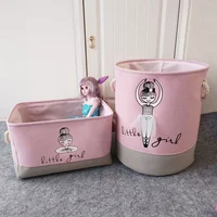 Baby Toys Storage Basket Gift Basket Foldable Canvas Fabric Laundry Basket for Clothes Books Home Organization Room Decor 1