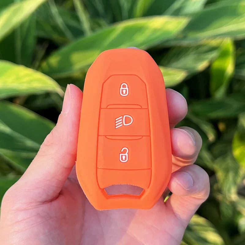 Silicone Car Key Case Cover for Citroen C2 C3 C5 X7 C4 Picasso Berlingo for Peugeot 208 308 408 508 3008 4008 5008 Smart Key key case,key case cover
