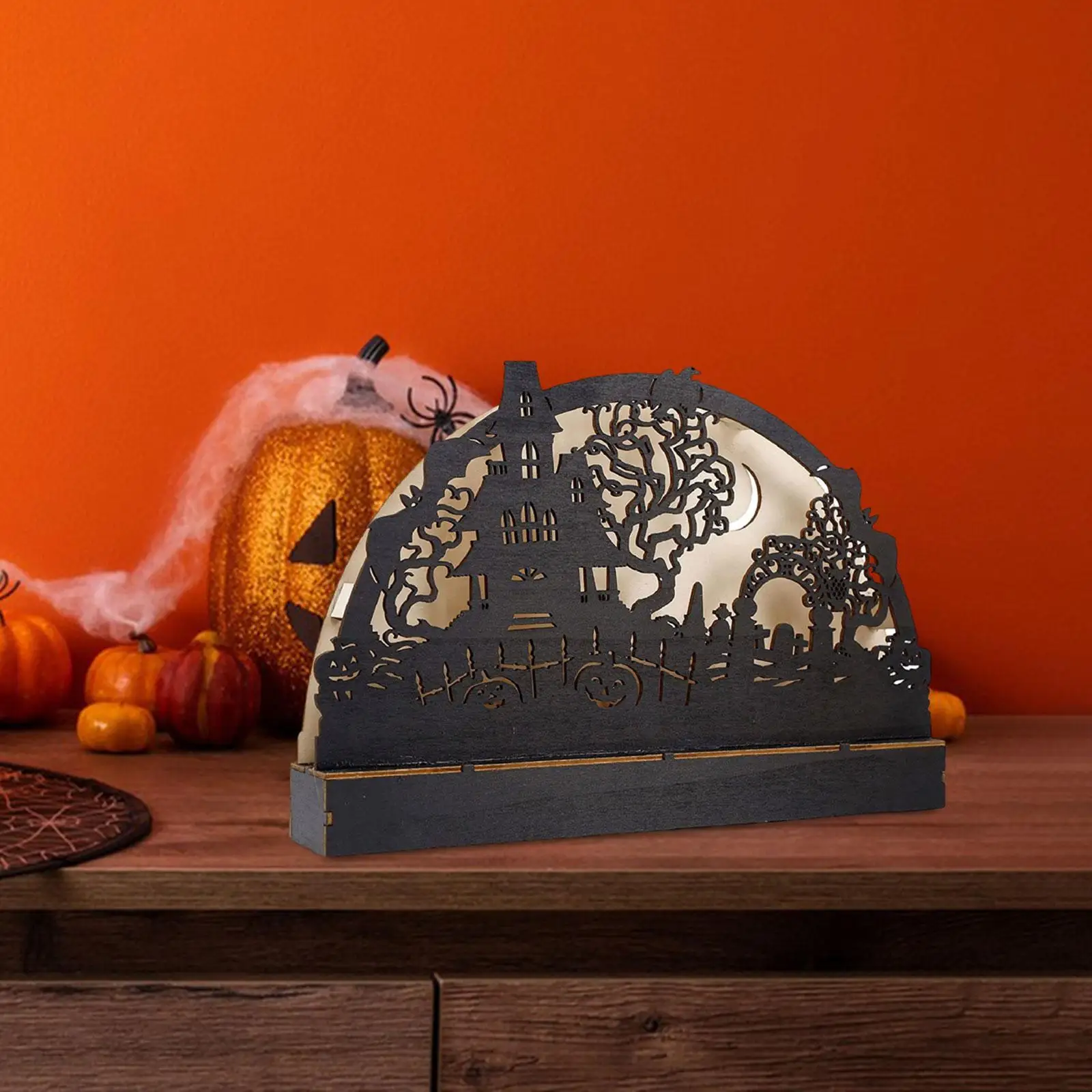 Halloween Table Decoration Home Decor Haunted House for Fireplace Desk Party