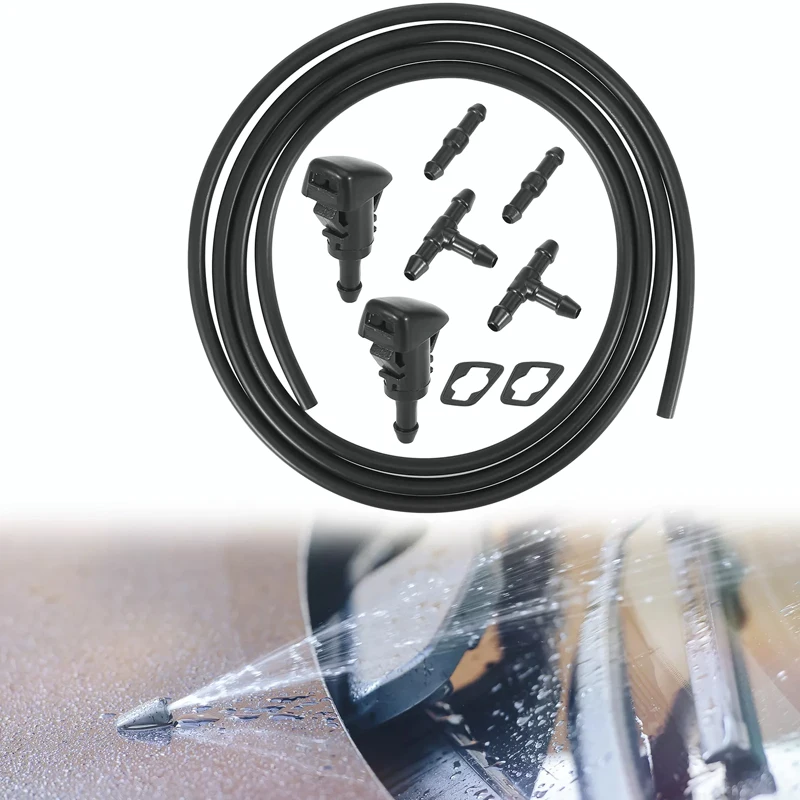 طقم فوهات غسالة الزجاج الأمامي 5303833 AA لدودج لكرايسلر رام لسيارة جيب 4805742 ايه سي 4805742 AB