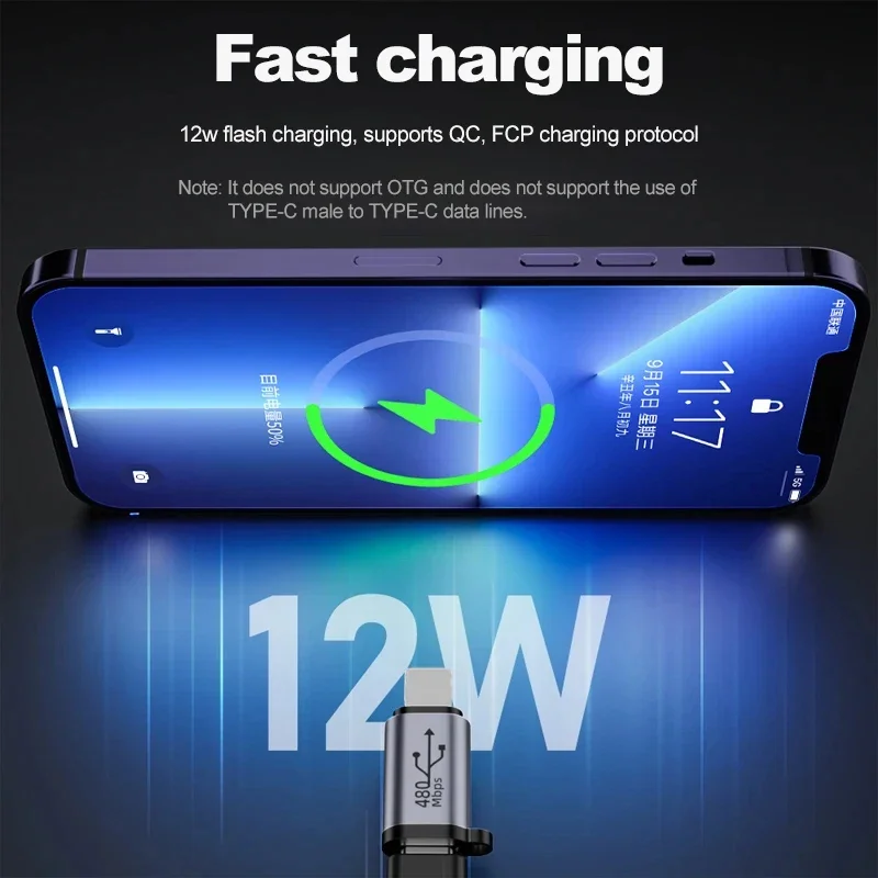 USB C Adapter Type C To Micro To Mini USB Female Converters For iPhone 14 13 Xiaomi Samsung For Lightning Male Charger Adapter