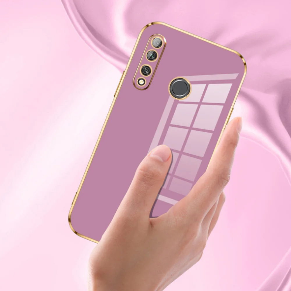 Luxury Square Plating Shockproof Phone Case for Huawei Y9 Prime 2019 and P Smart Z