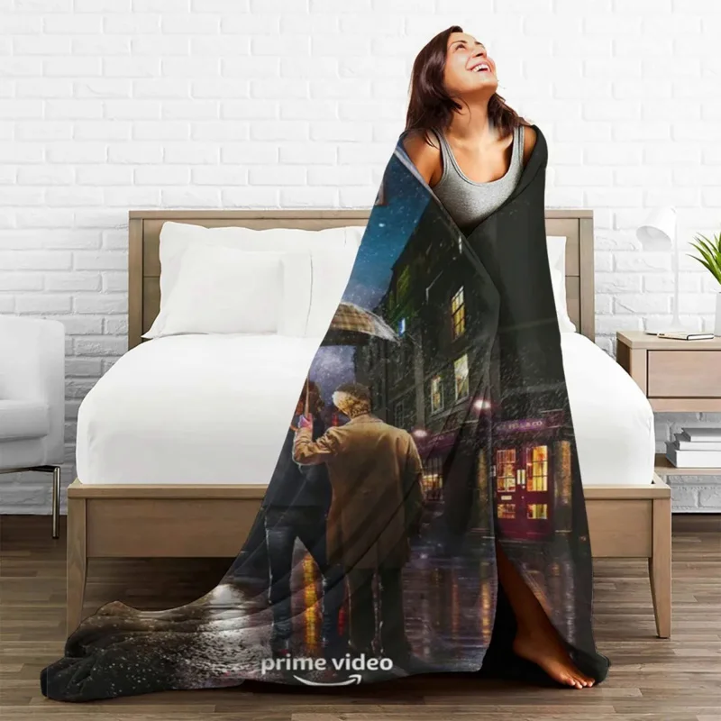 

Good Omens Tv Show Crawly Aziraphale Blanket Flannel Decoration Breathable Super Warm Throw Blankets for Sofa Travel Bedspread