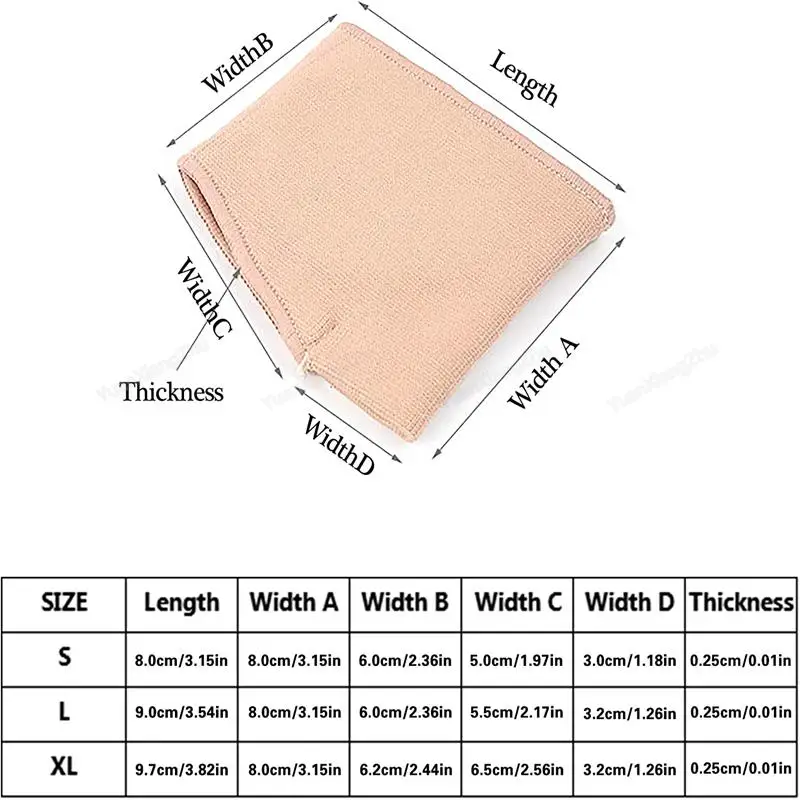 Silicone Comfort Forefoot Cushion with Toe Separator - Orthopedic Foot Care Insoles for Men and Women