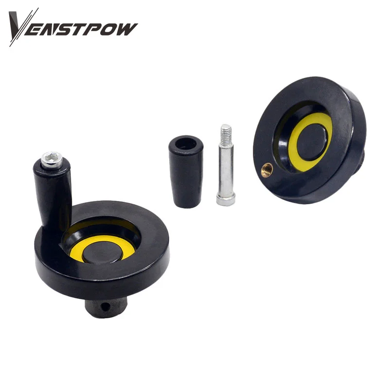 CNC Handwheel hole diameter 8mm 10mm 12mm Diameter 80mm 63mm for T8 lead screw T12 T10 T8 Trapezoidal Lead Screw 1pc