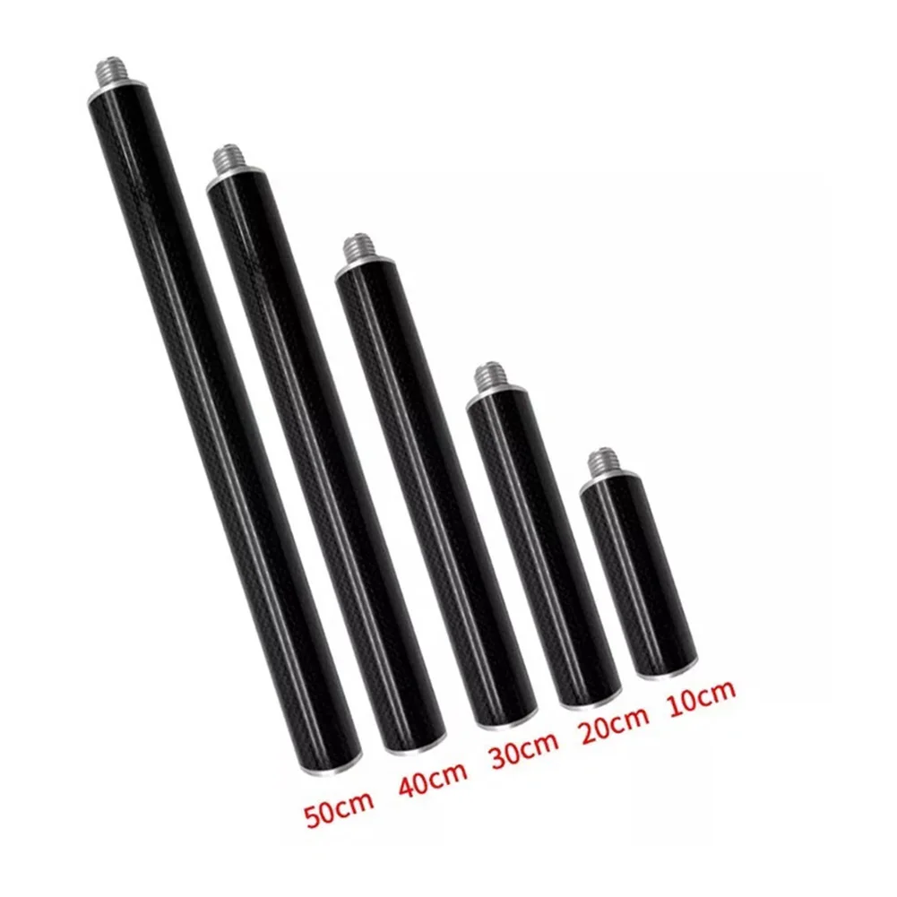 Carbon Fiber Extension Pole 32mm Diameter with 5/8 11 Thread for GPS Surveying Rod Compatibility Length Options 10cm to 50cm