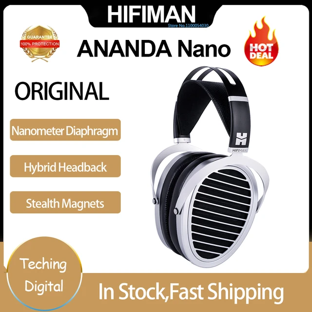 HIFIMAN Ananda Nano Open-Back Over-Ear Planar Magnetic Hi-Fi Headphones  with Stealth Magnets and Nanometer Thickness Diaphragm