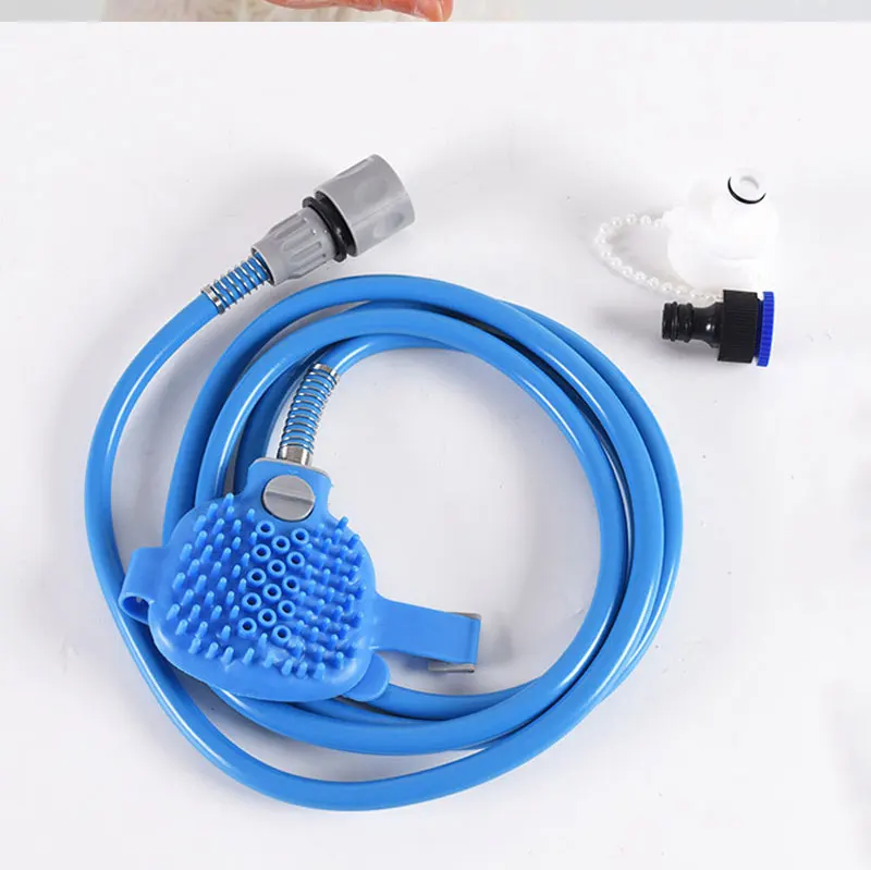 2 IN 1 Pet Bathing Shower Brush Comb Dogs Cats Multifunctional Shower Easy Bathing Garden Sprayer Pets Cleaning Grooming Tools