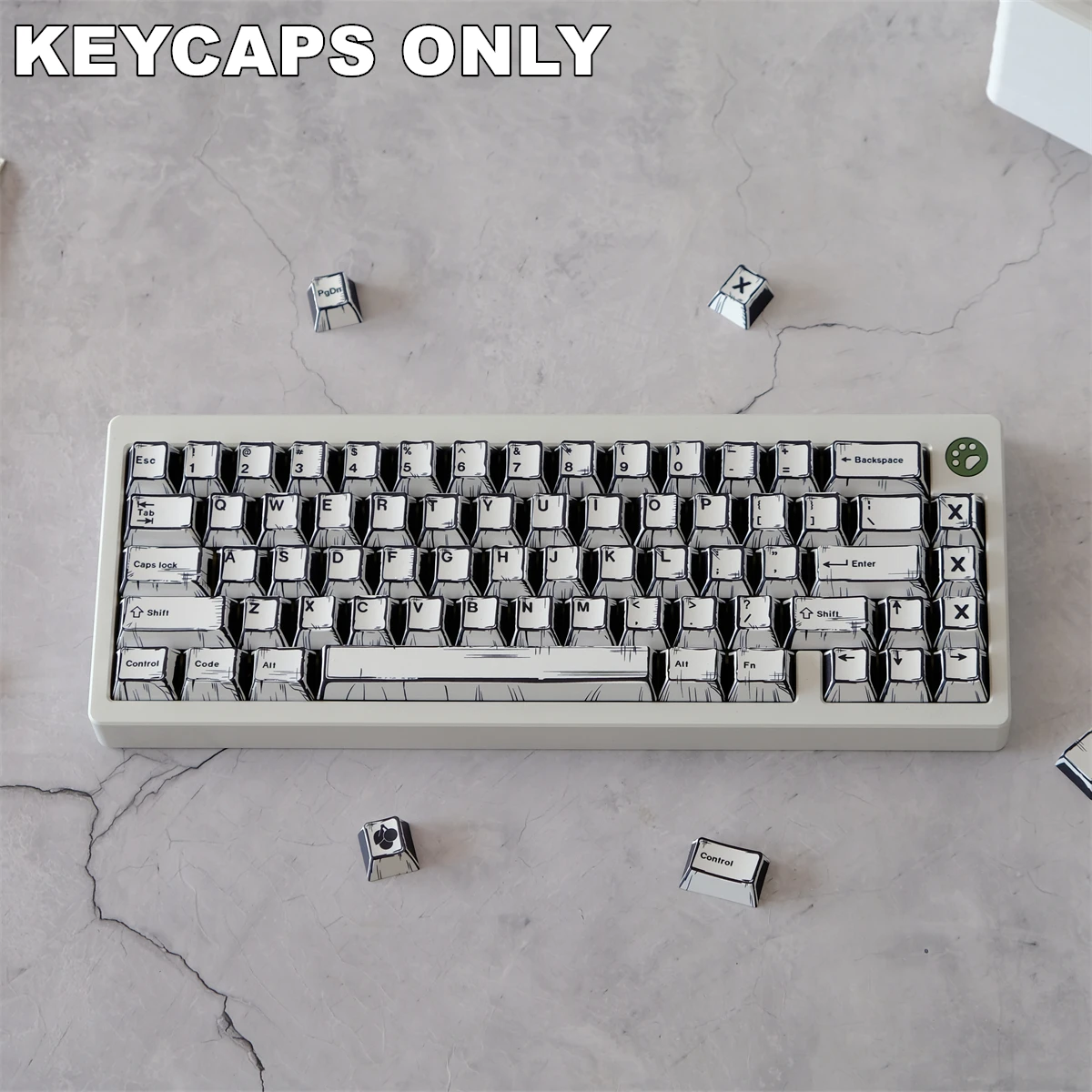 PFK Manga Style Korean PBT Keycaps Cherry Profile Dye-Sublimated Legends Keycap Set for Mx Cherry Switch Mechanical Keyboard Kit 15 S571082742df542a8b3d971a24498eccaZ