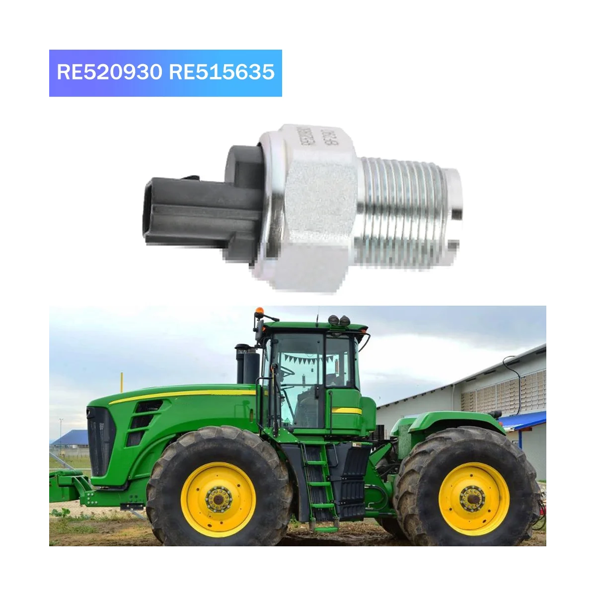 

Датчик давления топлива RE520930 RE515635 для John Deere 7420 7520 7710 7810 8120 + Датчик давления топливной направляющей