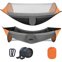 3 in 1 Camping Hammock with Mosquito Mesh Automatic Quick Opening Nylon Hammock Anti-Mosquito hanging Hammock tent for Outdoor 1
