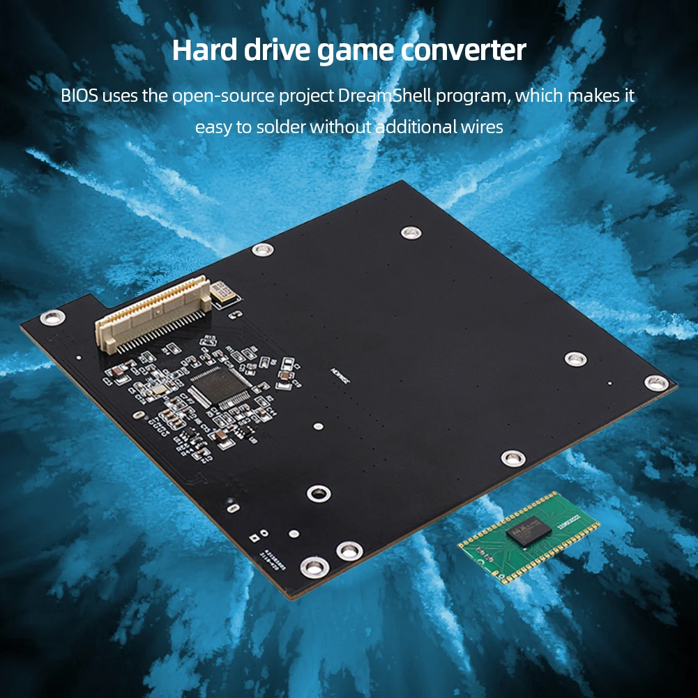 Sega Dreamcast 콘솔용 HDD SATA 하드 디스크 컨버터 게임 리더, 지지대 DC VA0 VA1 마더보드 Bios Mod, 2.5 인치