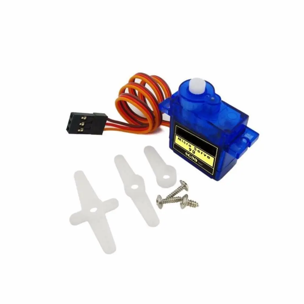 Servo 9G 360° 180° 2.2G pour robotique, connecté à un récepteur RC.