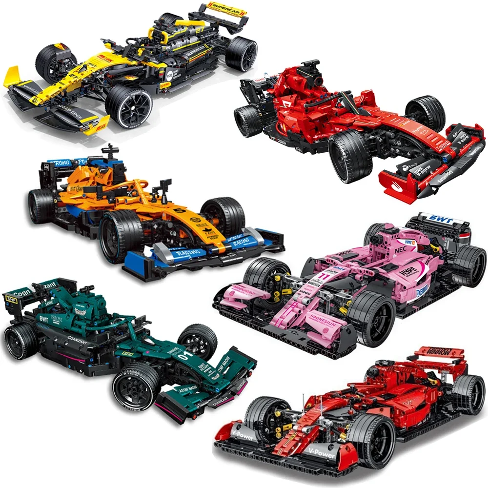 TechnicalCreativeFormulaRacingCarMOCBuildingBlocksKitMulticolorDesktopDisplayCollectibleGiftAdultsKidsHoliday-AliExpress26