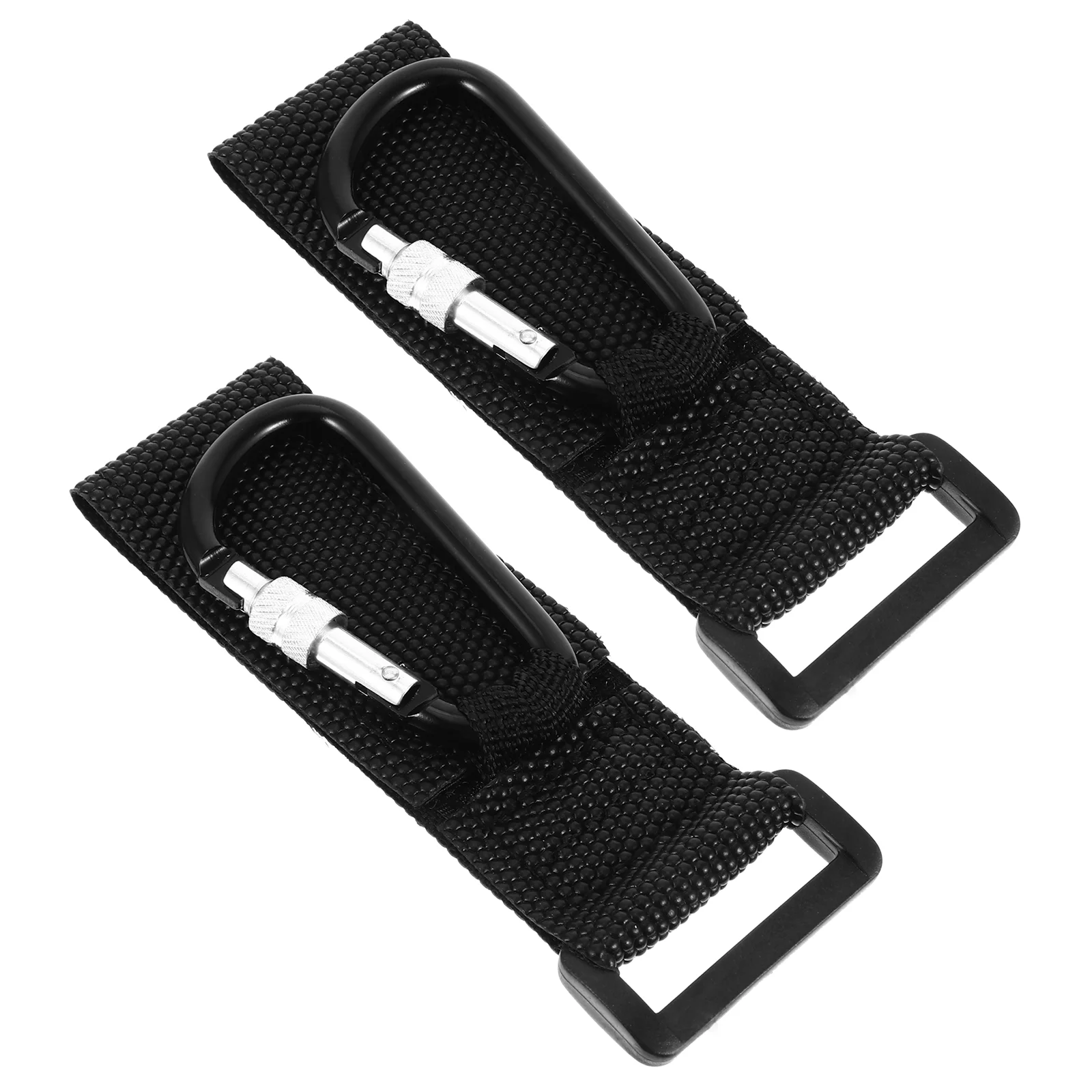 

2 PCS Stroller Wagon Baby Hook Durable Pram Hooks PU Strap Aluminum Alloy Convenient Clips