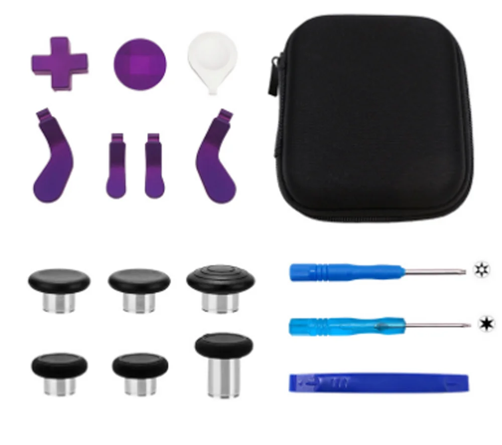 5 Set Thumb Grips Analog Stick Dpad Buttons Kit Gamepad Trigger Sostituzione Per Xbox One Elite 2 Parti Del Controller