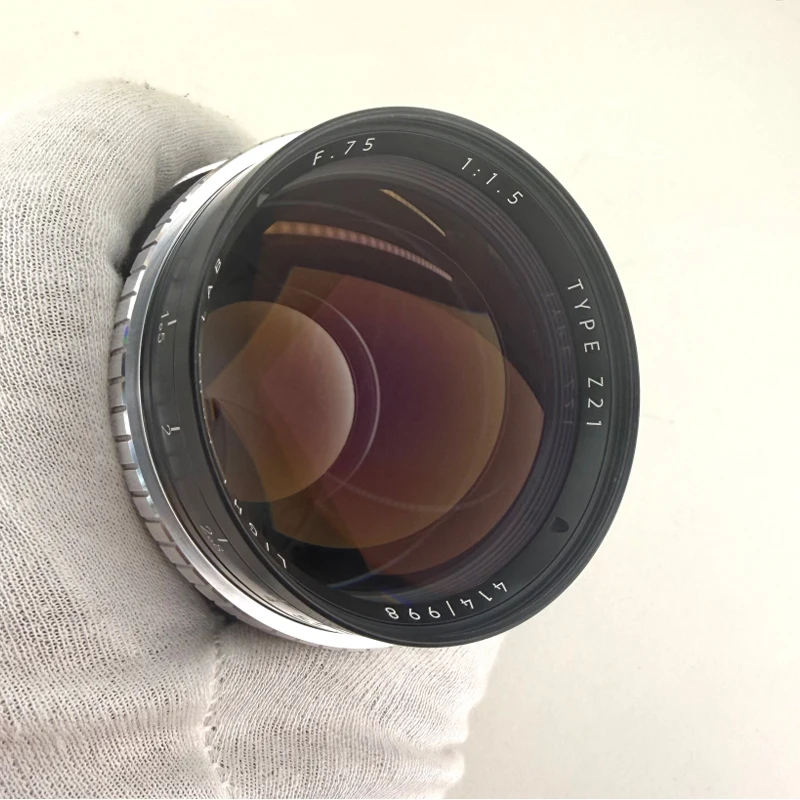 라이트 렌즈 랩 75mm F1.5 렌즈 Z21 무광 블랙 앙제뉴 S21 (라이카 M M3 M6 M9 M10 M240 레인지파인더용) 렌즈 풀 프레임