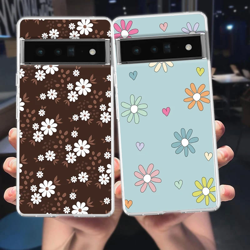 Elegant Flower Soft Clear TPU Transparent Phone Case Cover