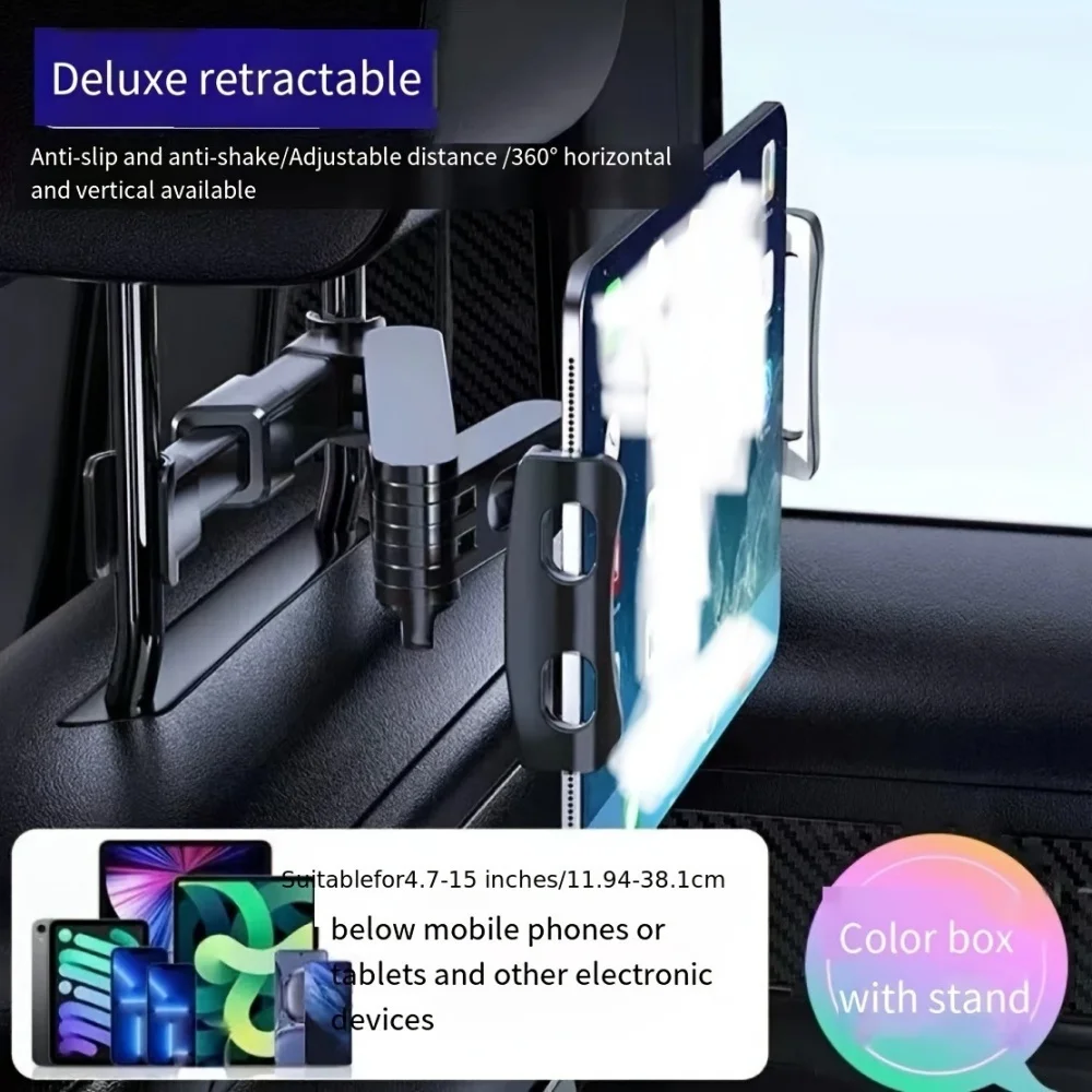 Stretchable Car Tablet Holder For Kids For iPad Air Arm Tablet Mount Headrest Stand For Car Backseat,Travel Road Trip Essentials - 5