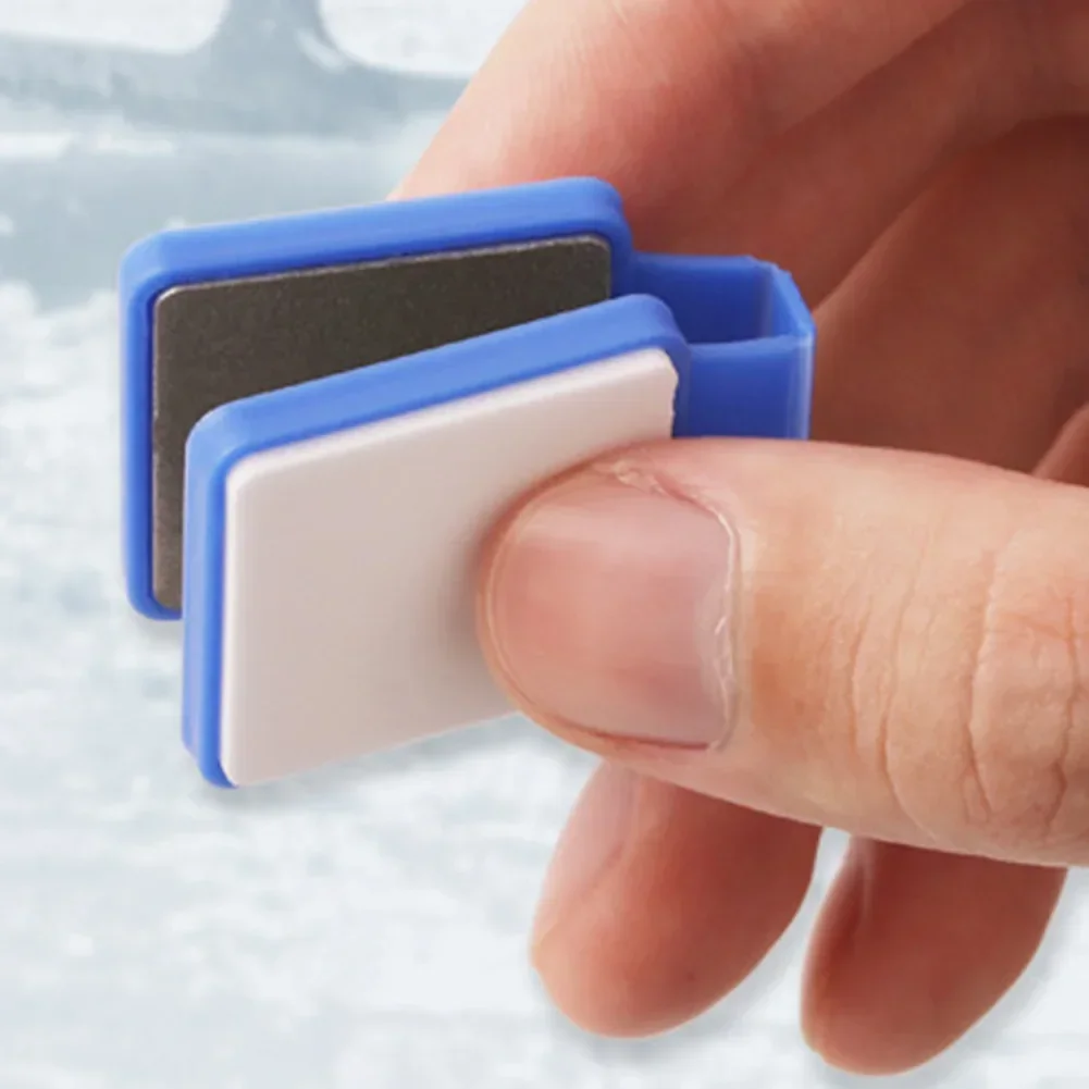 Ice Skate Blade Hockey Sharpener Sharpening Stone Figure Skates Maintainance Double-sided Ceramic Sharpener Team Sports