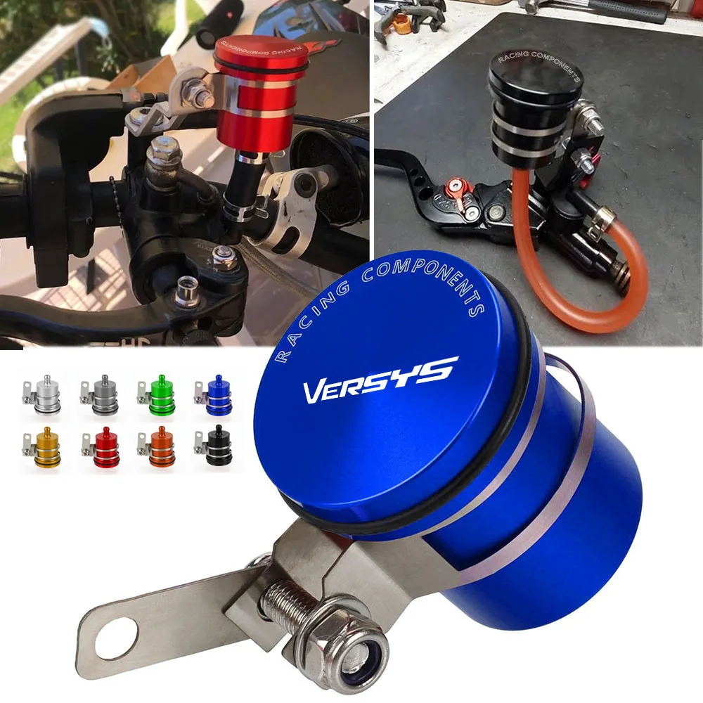 

Universal Cnc Motorcycle Rear Brake Fluid Reservoir Clutch Tank Oil Fluid Cup for KAWASAKI ZZR600 VERSYS 1000 Z1000 ZX10R ZX12R