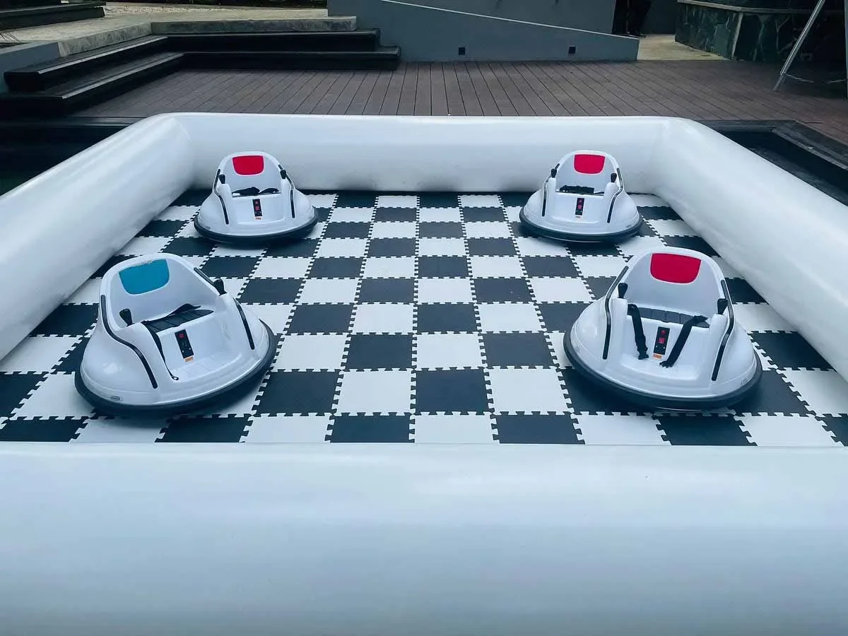 Factory Inflatable Race Track Price Indoor Outdoor Commercial Bumper Car Arena For Kids Bumper Car