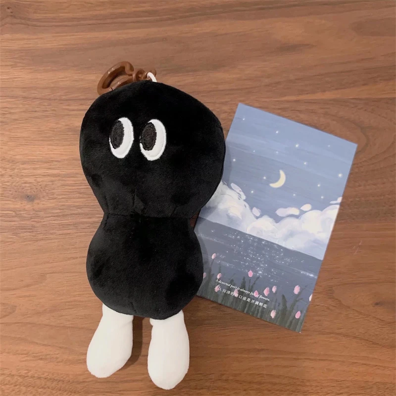 17cm 귀여운 52 작품 검은 인형 Kawaii 재미있는 한국어 스타일 플러시 장난감 재미있는 가방 펜던트 키 체인 간단한 스타일