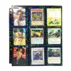 30Pcs 9 Pocket Trading Card Holographic Storage Album Foil Pages 11 Holes Fit 3 Ring Binder Side Loading Laser Idol Card Holder 1