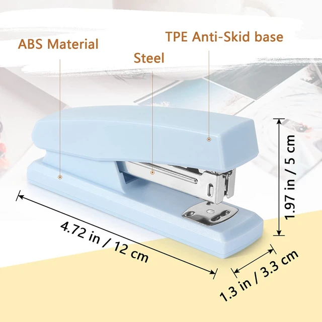 Stapler, Office Stapler, Stapler For Desk Portable Durable Staplers Office Supplies 6
