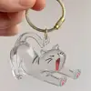 Cat Hair Storage Box Hanging Cat Keychain Pendant Backpack Cat Bag Hanging Decor Pet Hair Storage Cute Keychain Pet Souvenirs