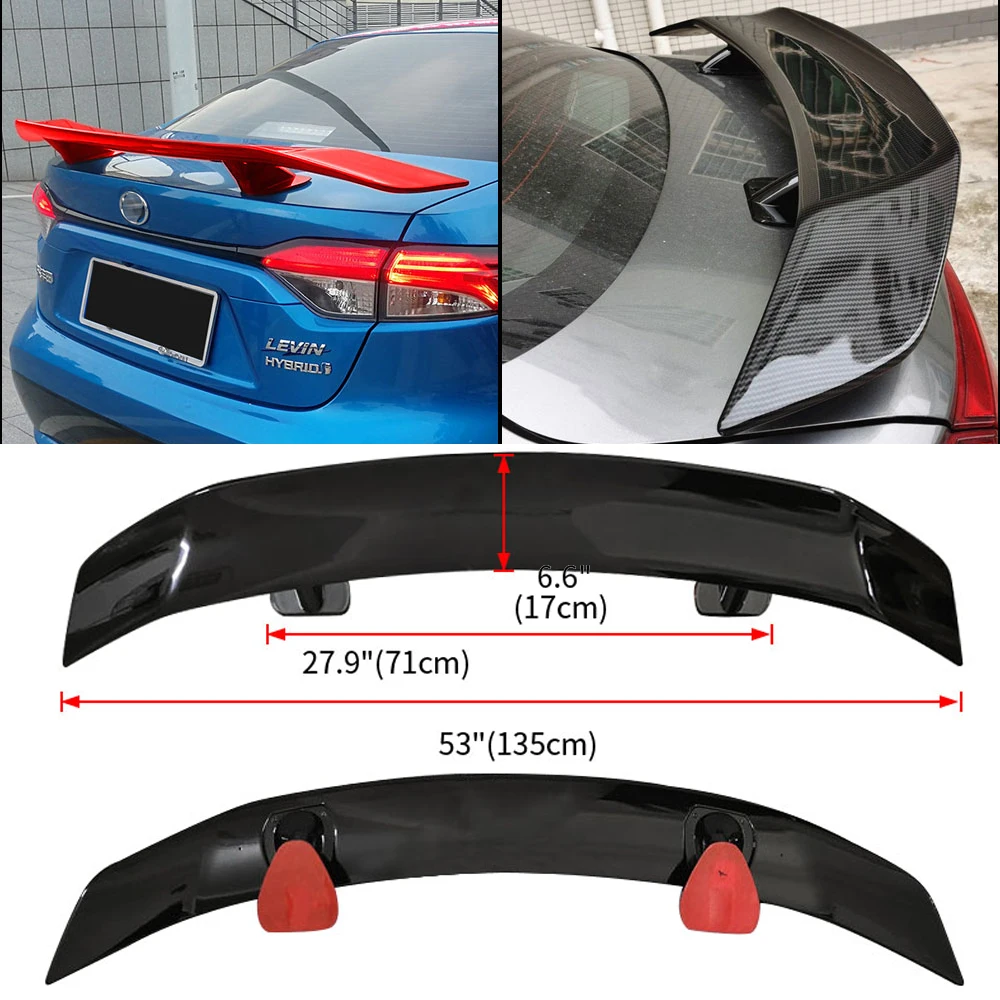 Carbon Fiber Rear Trunk Spoiler For Lexus IS Models 2013-2018