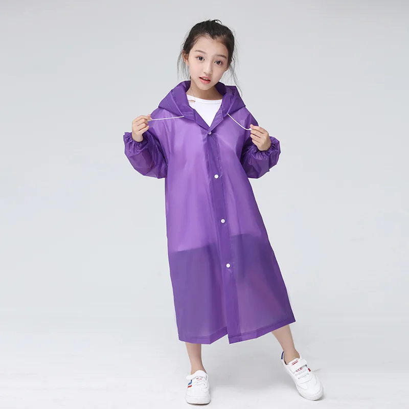 Raincoat Poncho Children Non-Disposable Travel Rain Gear Outdoor Hiking Accessories