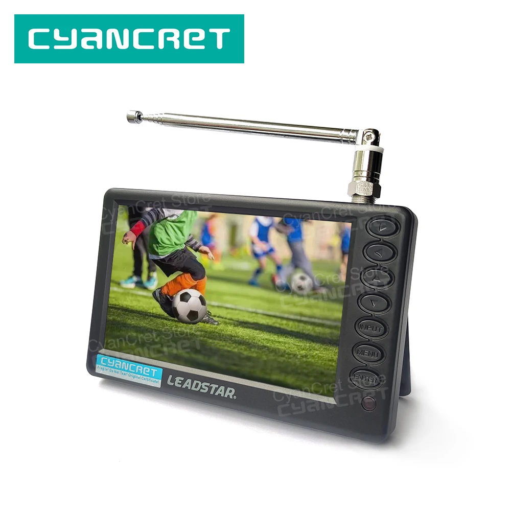 KIMISS Mini Téléviseur Portable 5 Pouces - Conforme ISDB T - TV