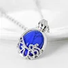 Film The Vampire Diaries Necklace Vintage Katherine Pendant Fashion Movie Jewelry Cosplay For Women Lapis Lazuli Pendant 3