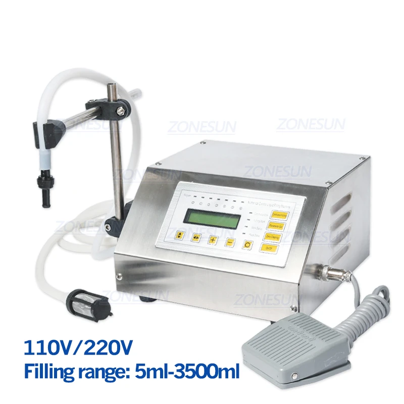 

220V OR 110V GFK-160 Digital Control Liquid Filling Machine Small Portable Electric Liquid Water Filling Machine Supply